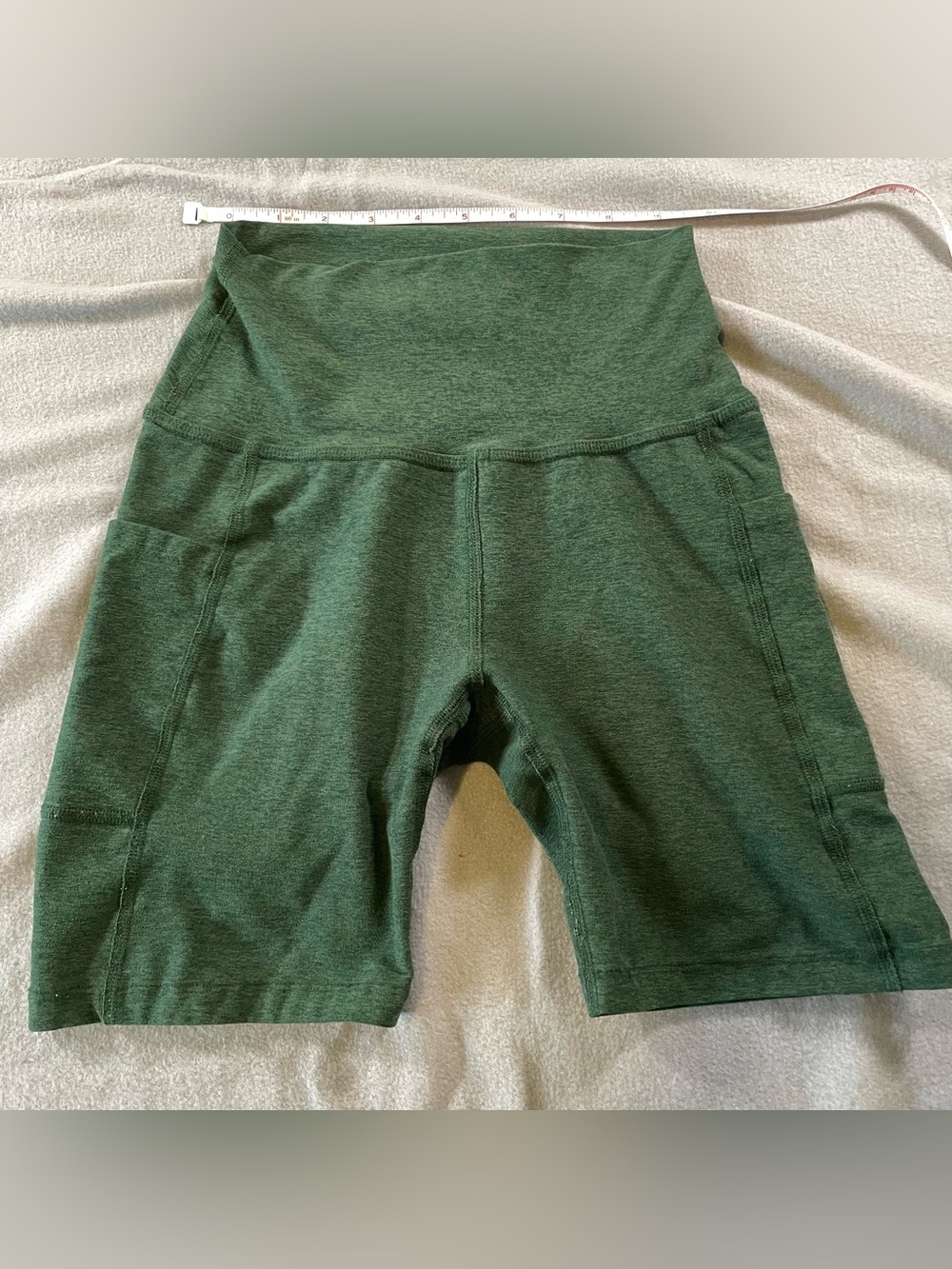 Beyond Yoga Spacedyed Heathered Forest Green Top size Small